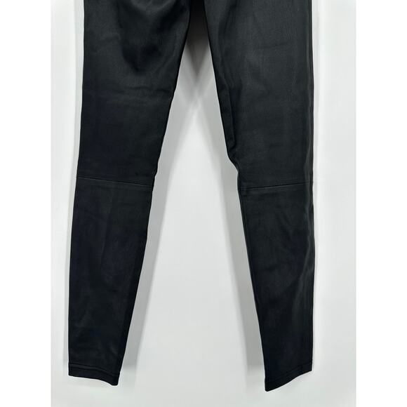 ALLSAINTS Cora Leggings Faux Leather High Waist Skinny Pull-On Pants, Black - Picture 12 of 15